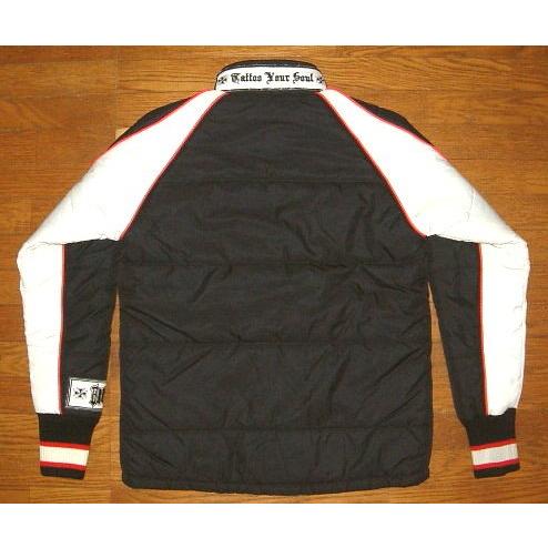 ♥値下げ♥Run＆Gunsラン＆ガンズ防寒レーシング使用ジャケット（ブラック）） Run&Guns ラン&ガンズ バイカー仕様 肉厚 ナイロン生地 中綿入り