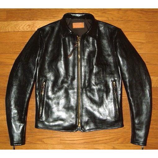 新入荷！ スタンダードレザー Standard Leathers 高級 カウハイド レザー製 襟付き シングル ライダース ジャケット 「Mサイズ」 (黒) 革ジャン レザージャケット バイク 【WSO1835798133】(65120円)