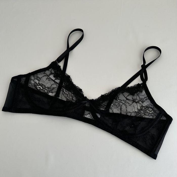 オス♂ブラ 男性用ブラ シースルーレースブラ ブラック 日本製 男性用