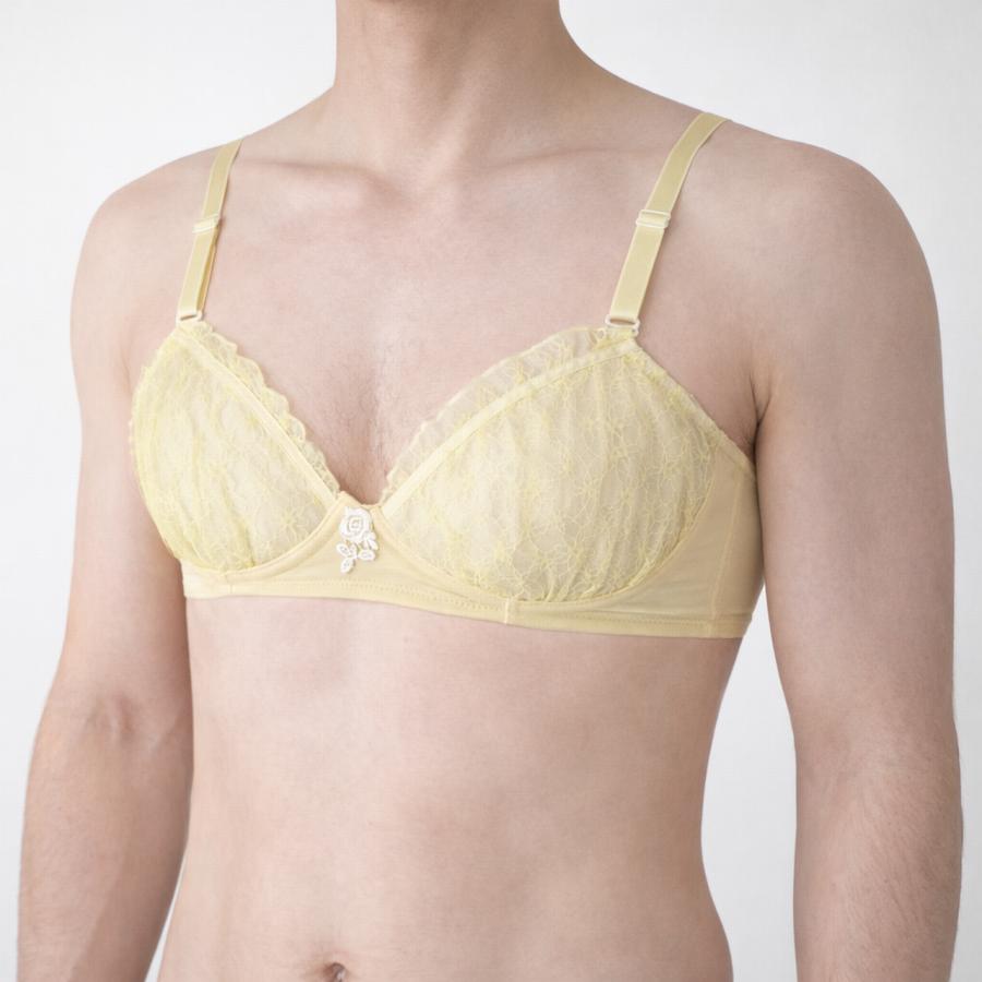 男性用ブラジャー Lemonブラ mbr-537 Lemonシリーズ レモンイエロー