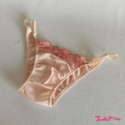 両ｚハーフバックスキャンティー ピーチ メンズブラ 男性用ブラ ブラ男 Msk 130 Junko Bjo Shopヤフー店 通販 Yahoo ショッピング