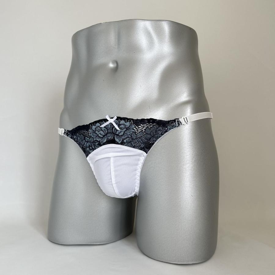 男性用下着両Zスキャンティー msk-560 Navy＆whiteシリーズ ネイビー