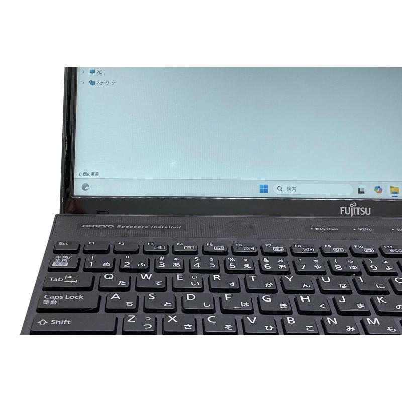 6ヶ月保証 富士通 LIFEBOOK WA3/D1 ノートパソコン 第8世代 Core i5 Windows11 64bit WEBカメラ テンキー メモリ8GB 高速 SSD WiFi フルHD A4サイズ 中古 402058の画像