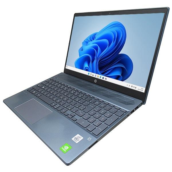 ノートパソコン HP Pavilion Laptop 15-cs3141TX 中古 2019年モデル Windows11 64bit WEBカメラ Geforce MX250 テンキー Core i7 1065G7 メモリ16GB 高速 SSD 無