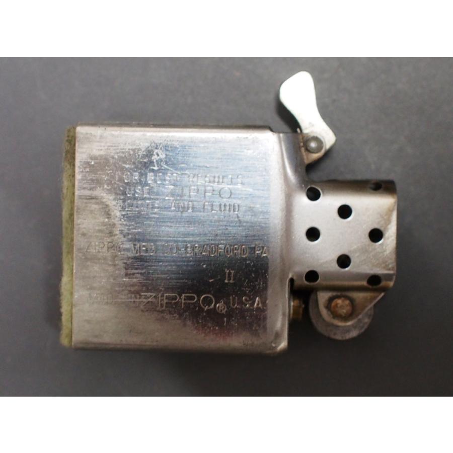 レア物 定番 ジッポー ZIPPO 1986年式 シンプル 無地 メッキ 鏡面 刻印 ケース: IIのJ インサイドユニット: IIのL 管理No.13930｜junkyardchikuwa｜06