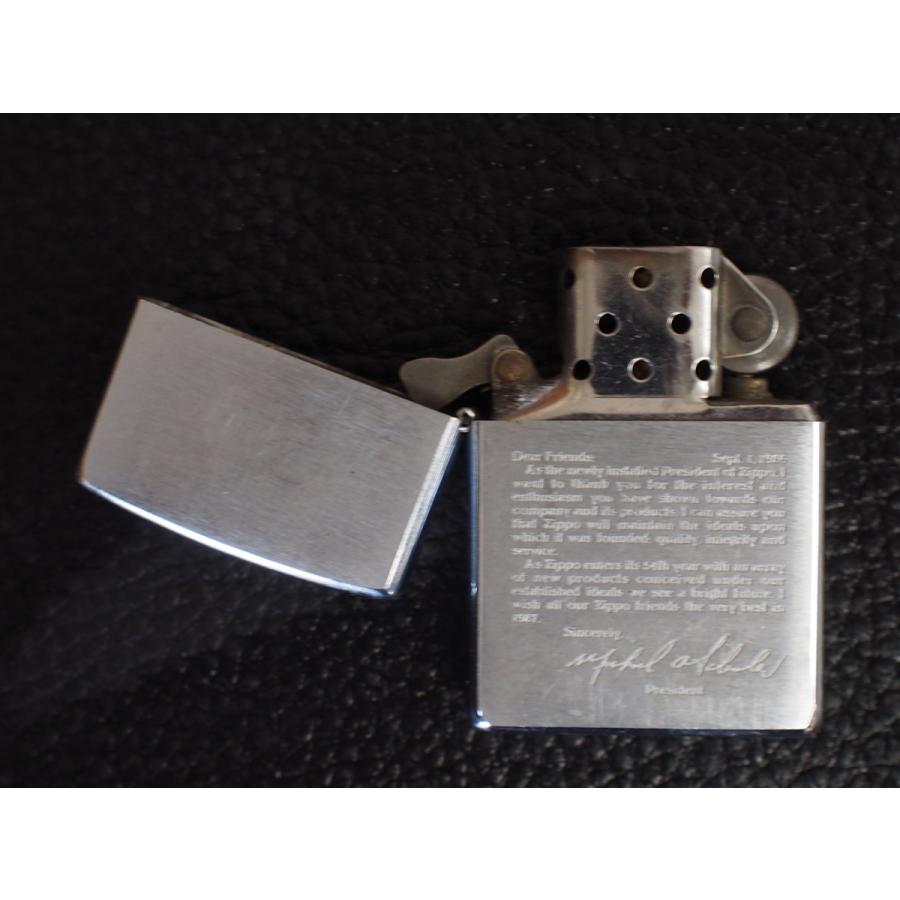 レア物 定番 ジッポー ZIPPO 2001年式 プレジデント ディアフレンズ Dearfriends 刻印 ケース: 01 K インサイドユニット: XV A｜junkyardchikuwa｜05