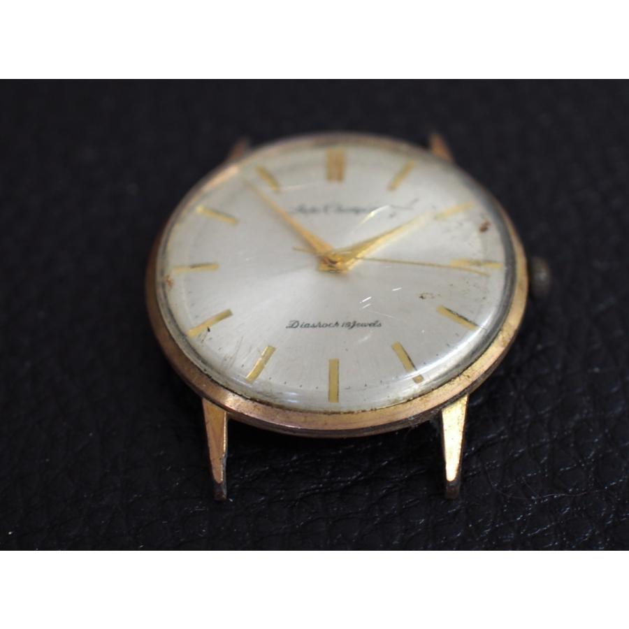 【OH済】セイコーSEIKOチャンピオンSSダイヤショック銀×金19石手巻き SEIKO ヴィンテージ レア セイコー チャンピオン ダイヤショック