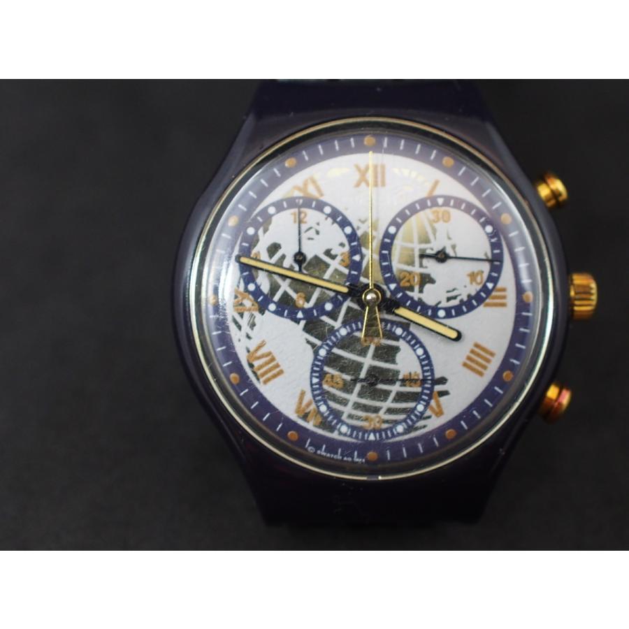 中古 電池交換済 Swach スウォッチ Timeless Zone CHRONOGRAPH クロノグラフ クオーツ メンズ 型式: SCN104  管理No.16880｜junkyardchikuwa