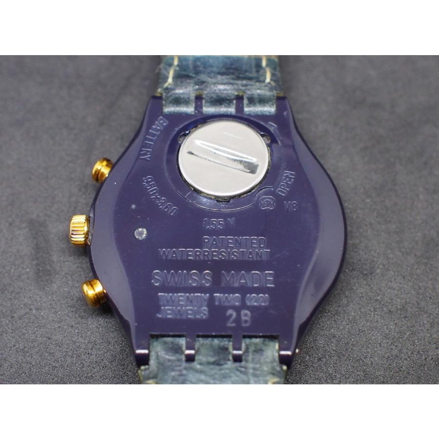 中古 電池交換済 Swach スウォッチ Timeless Zone CHRONOGRAPH クロノグラフ クオーツ メンズ 型式: SCN104  管理No.16880｜junkyardchikuwa｜04