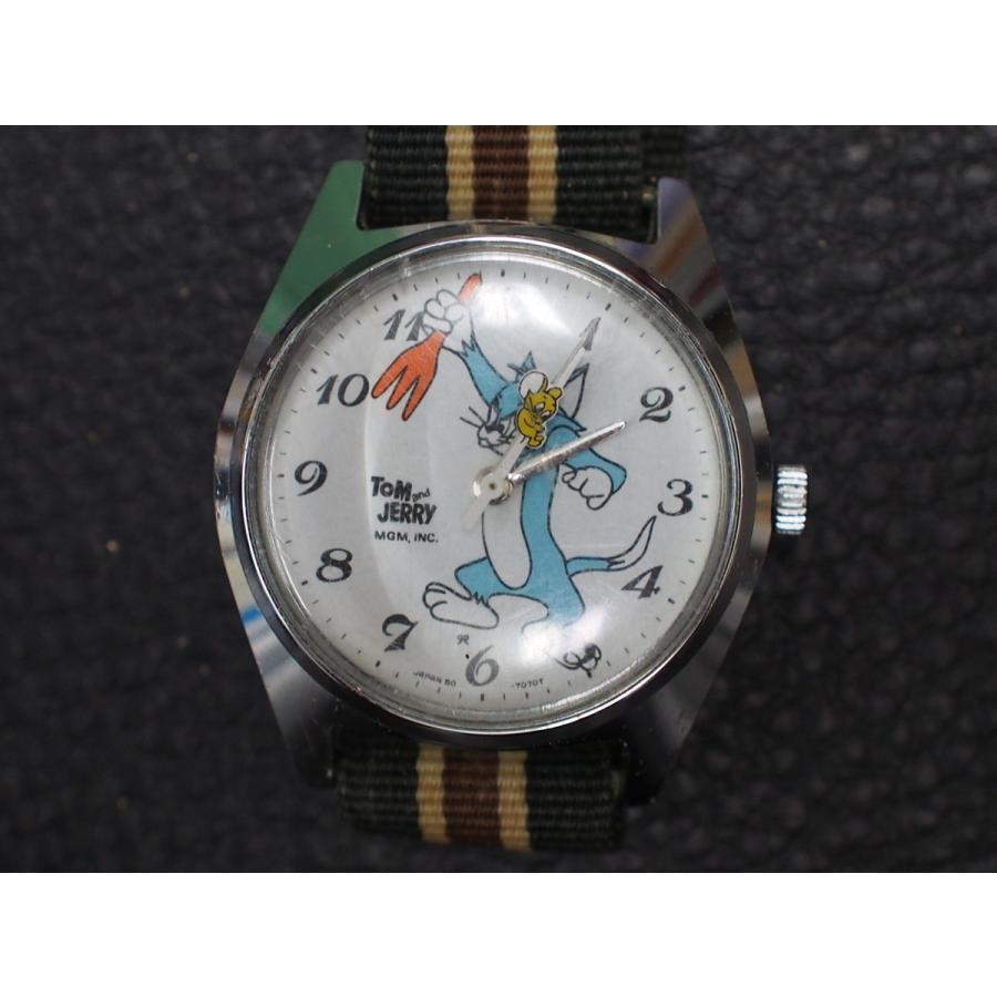 希少 ヴィンテージ セイコー SEIKO アルバ トモニー ALBA キャラクタータイム トムとジェリー TOMJERRY 手巻 腕時計 型式: 5000-7000