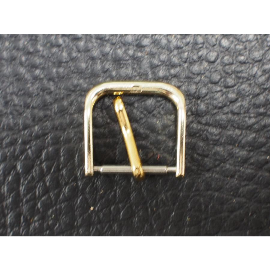 中古 アンティーク 金色 美錠 サルカン バックル 調整具 尾錠 セイコー シチズン オリエント等 幅: 15mm 管理No.18413 ...