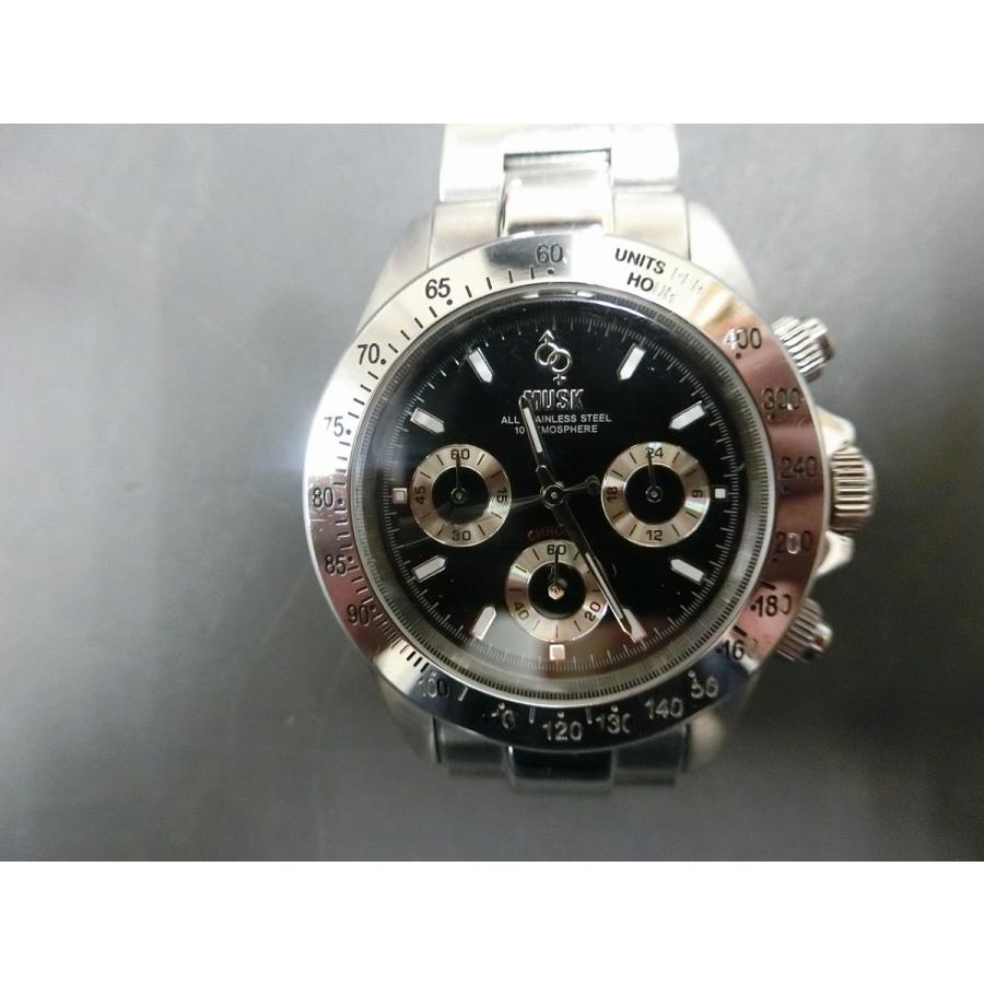 ムスク MUSK クロノグラフ CHRONOGRAPH ラグジュアリー メンズ ウォッチ 腕時計 型式: MM-2142 管理No.18851｜junkyardchikuwa