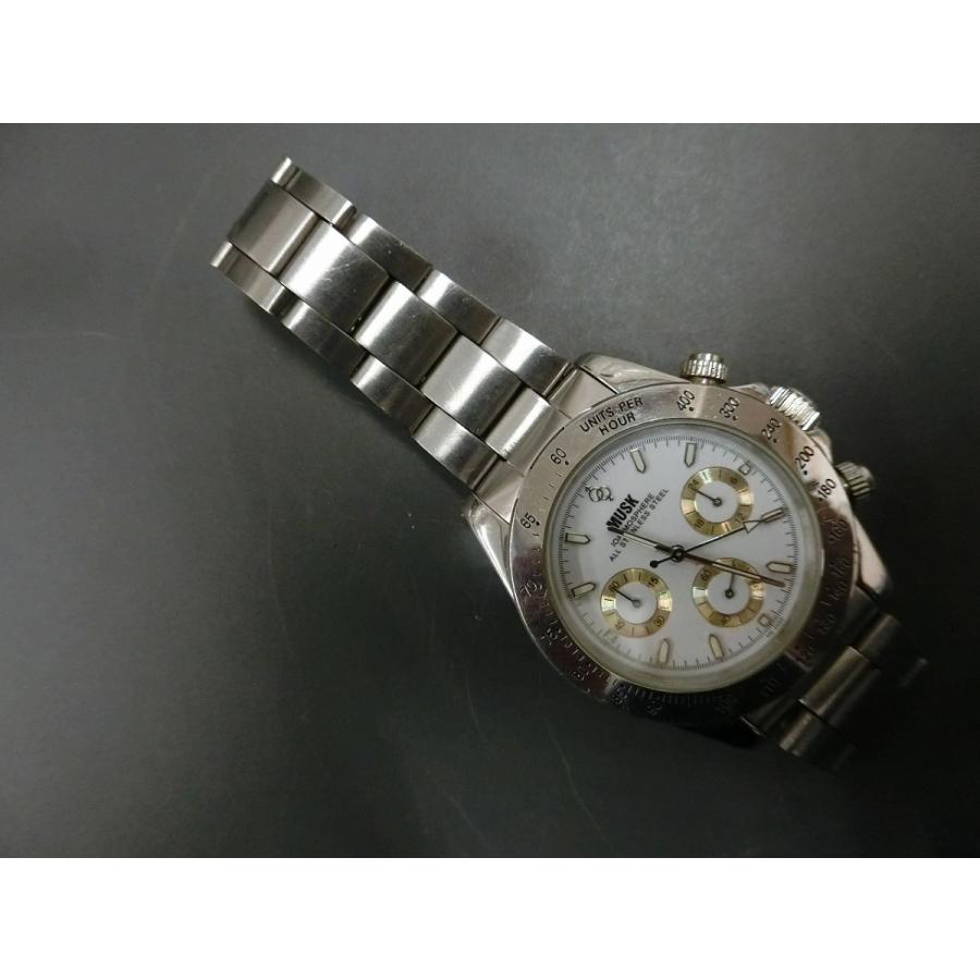 ムスク MUSK クロノグラフ CHRONOGRAPH ラグジュアリー メンズ ウォッチ 腕時計 型式: ME-2020 管理No.18853｜junkyardchikuwa｜02