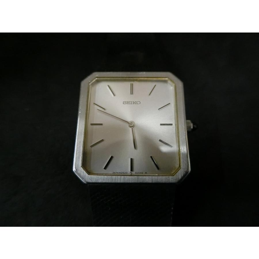 稼働【メンズ】セイコー クレドール 腕時計 クォーツ レクタンギュラー SEIKO（セイコー） 【SEIKO】セイコー クレドール デイト 8J82-0AB0