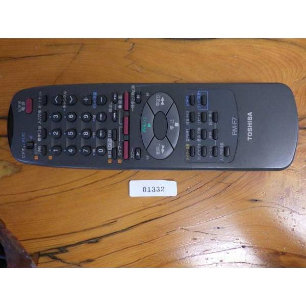 TOSHIBA（東芝） 中古 ビデオ VHS テレビ リモコン 型番: RM-F7 管理No