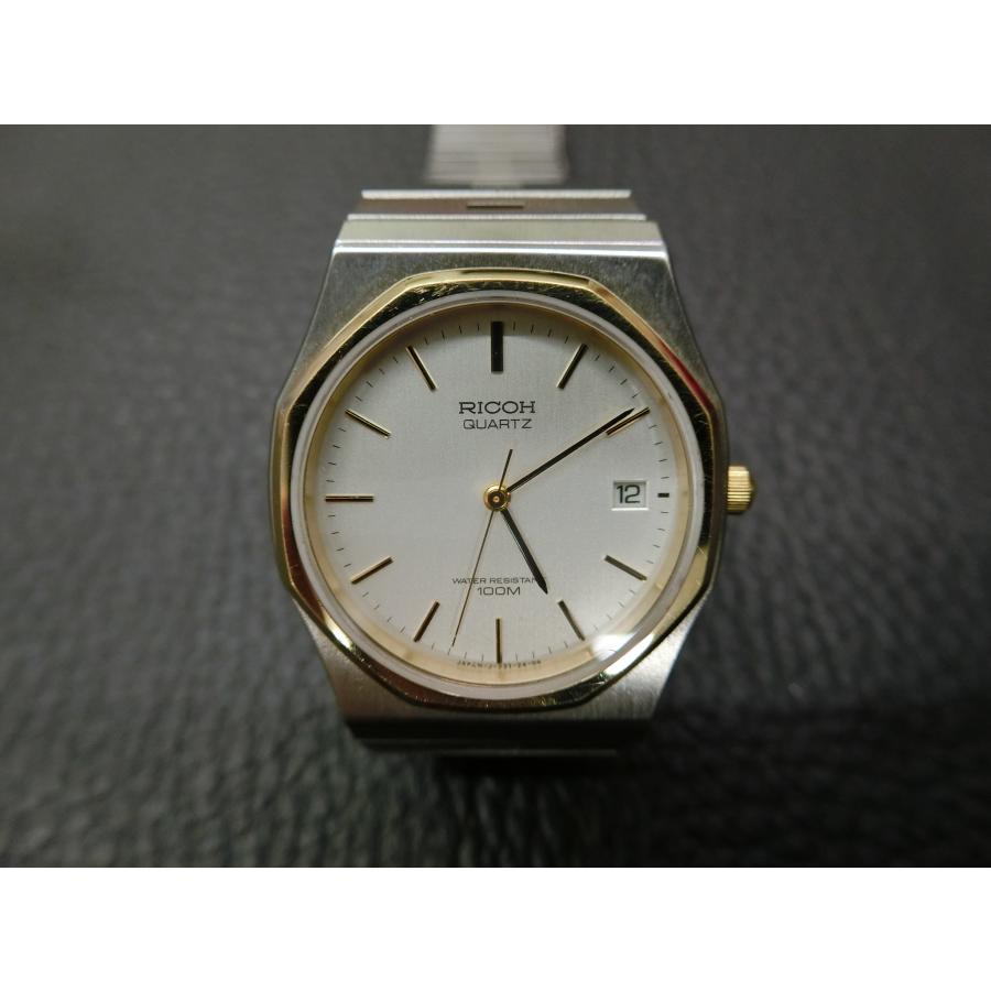 リコー（RICOH） クォーツ QUARTZ アナログ時計 3針 デイト クォーツ