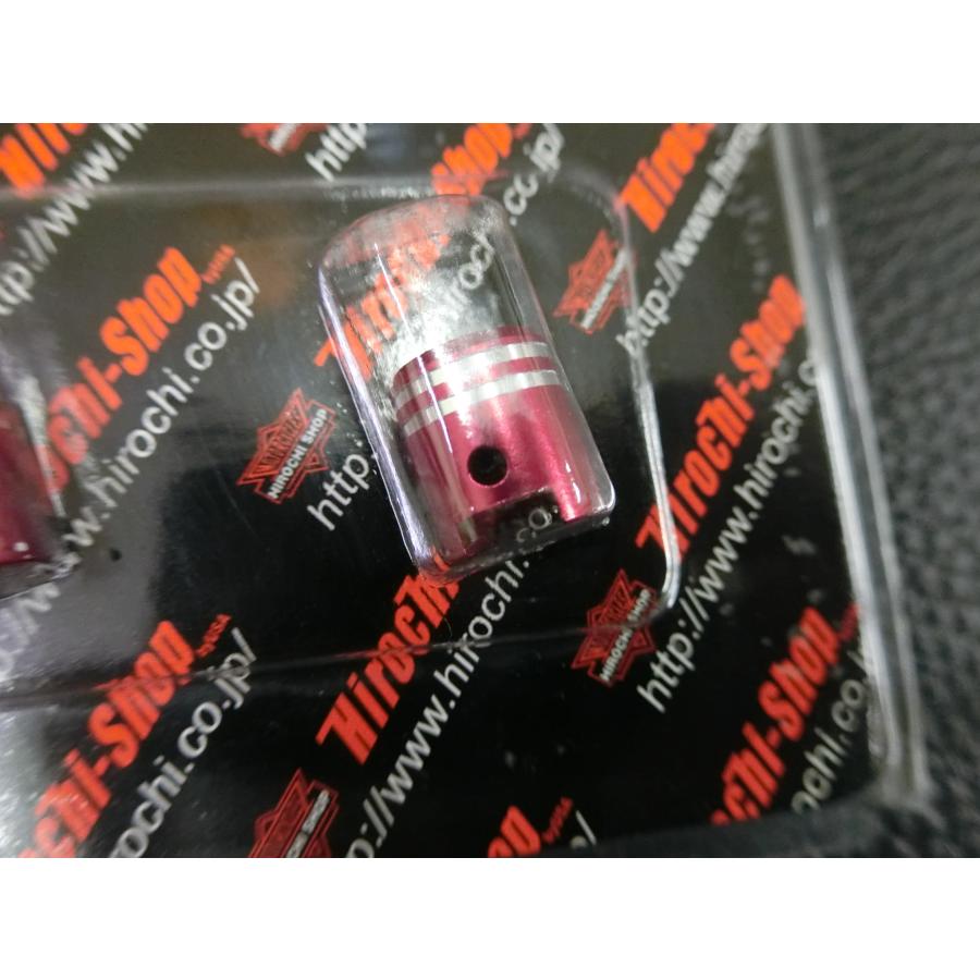 複数個口用❸ 未使用 汎用タイヤバルブキャップ ピストンタイプ 2個セット 赤 タイヤ