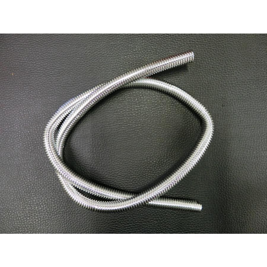 未使用 社外部品 汎用 メッキ コルゲートチューブ 12φ / 1000mm 管理No