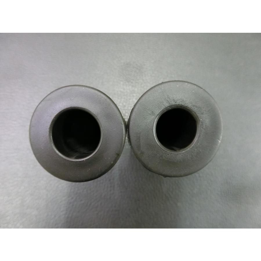 未使用 オフロード/モタード用 非貫通 120mm グリップ 黒 左22mm/右