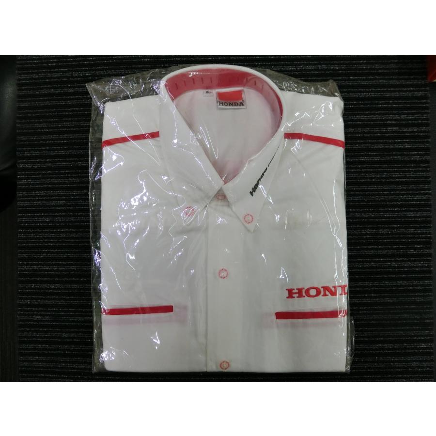 ホンダ 未使用品 HONDA 刺繍ロゴ シャツ ワークシャツ 半袖 サイズ: XL 