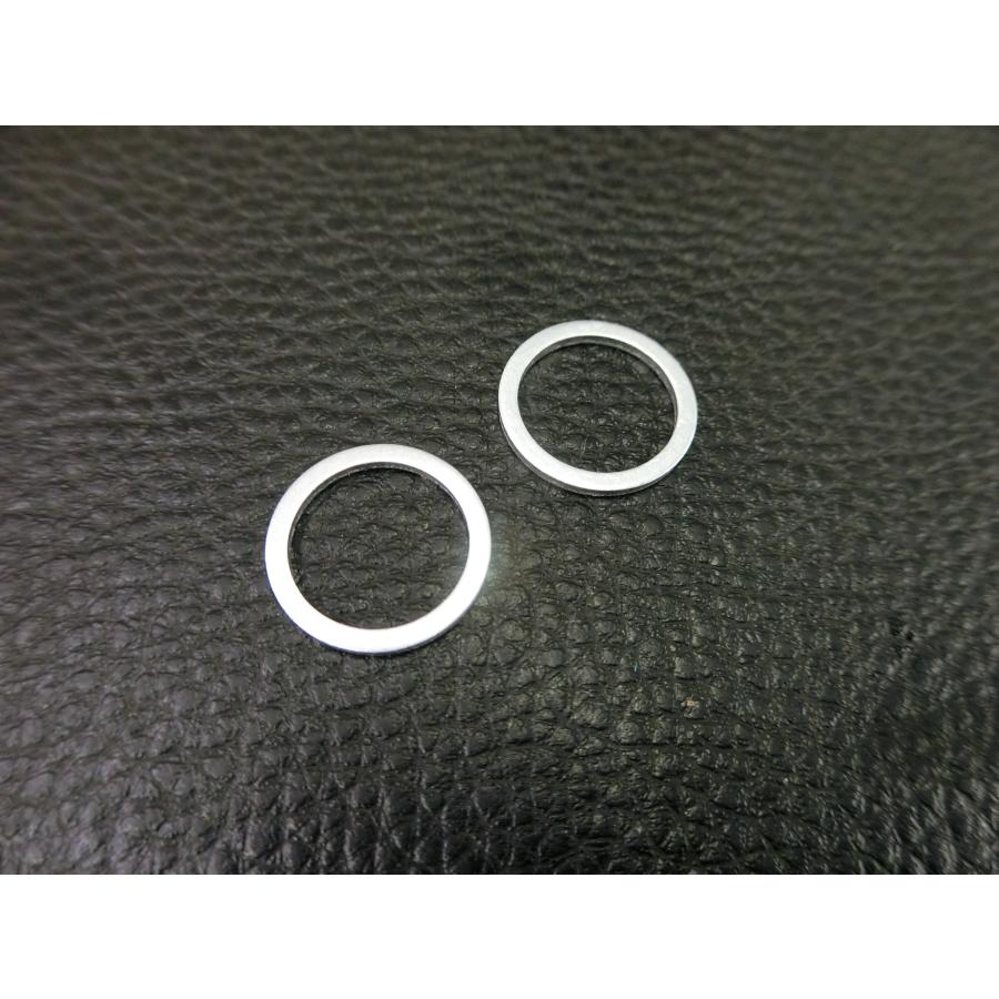 複数個口用❸ 未使用 アルミワッシャー 外径: 20mm × 内径: 16mm 厚み: 1.5mm 2個