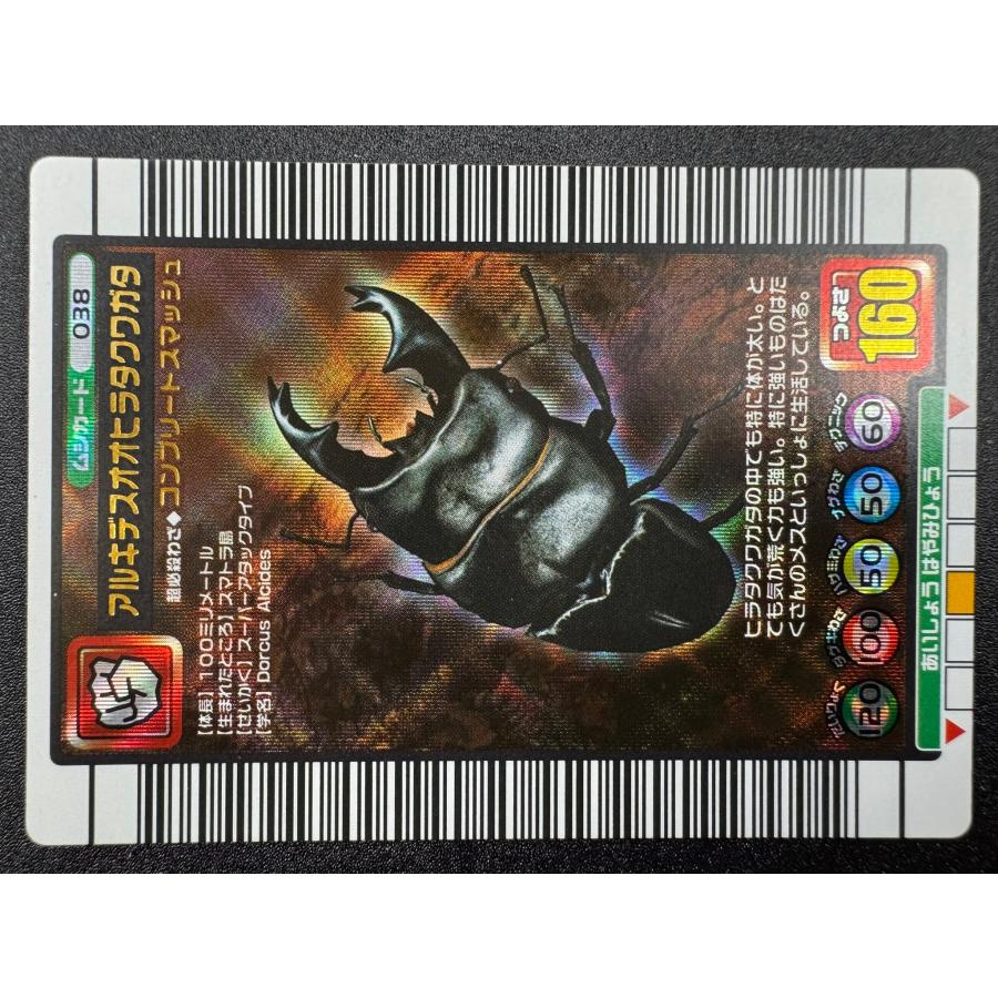 甲虫王者ムシキング ムシキングカード ムシカード 038 アルキデスオオ
