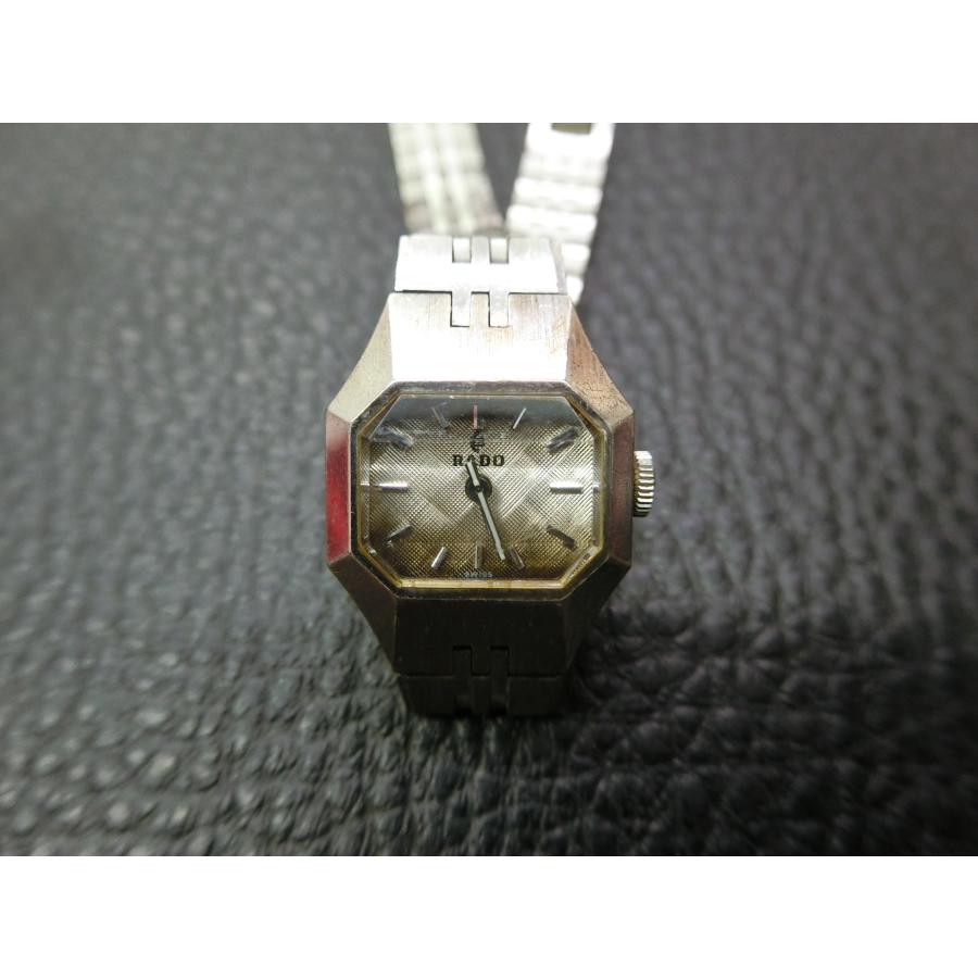 RADO 21石　2針レディース手巻き腕時計　黒文字盤　稼動品♪ RADO 21石 2針レディース手巻き腕時計 黒文字盤 稼動品♪ 【公式通販】