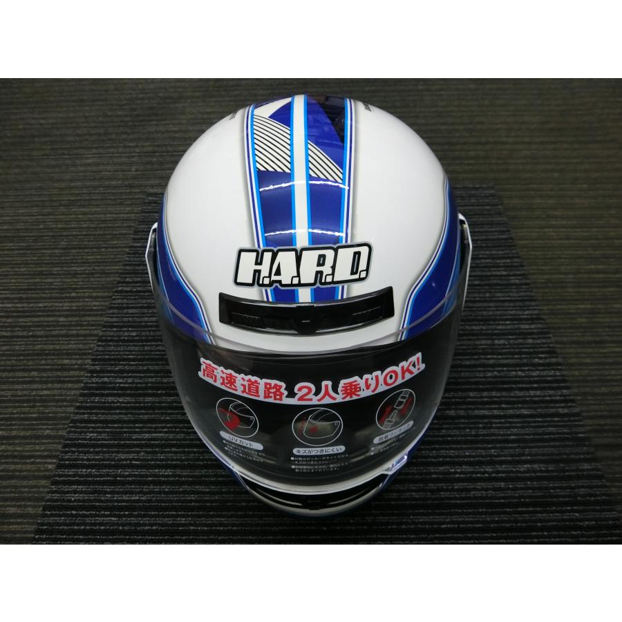 未使用 ハード HARD フルフェイス ヘルメット FULL FACE HELMET 白