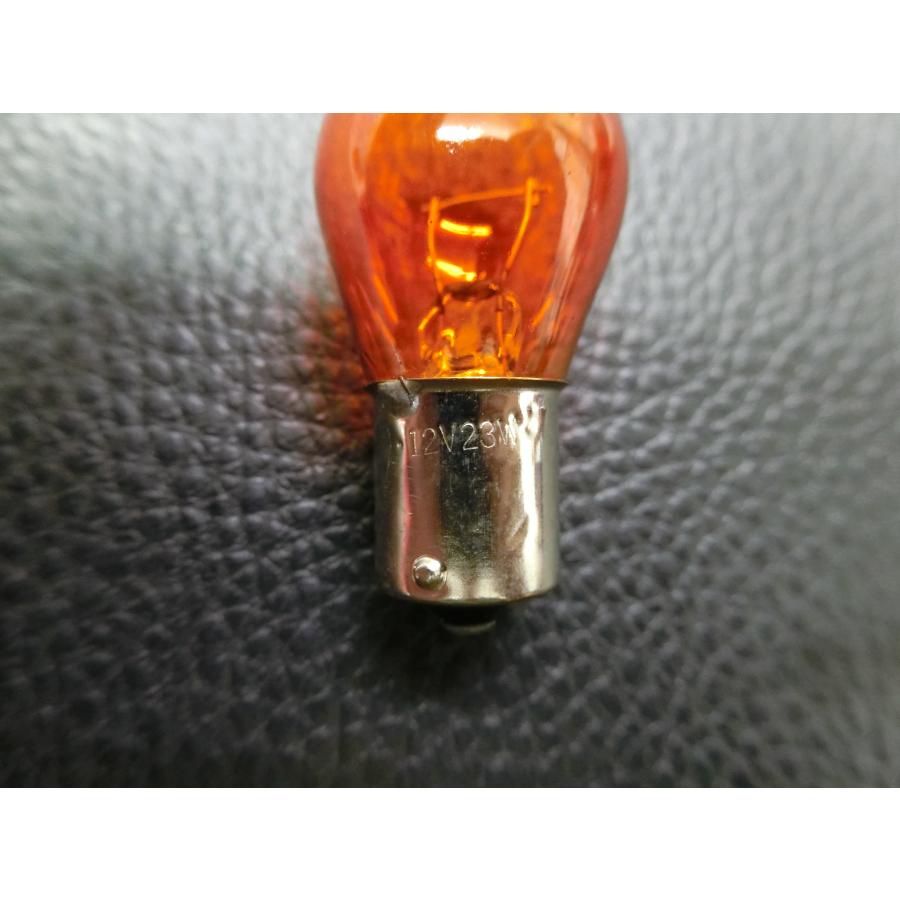 未使用 ウインカー球 12v 23w シングル S23 BA15S オレンジ ハーレー