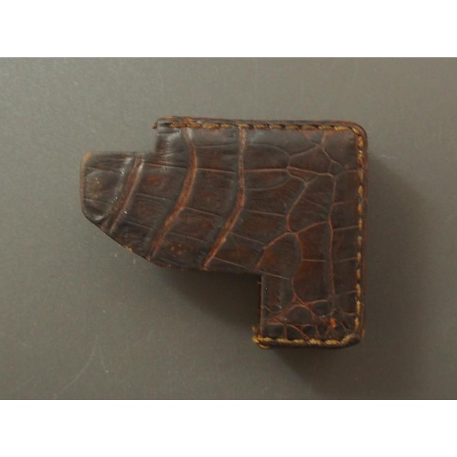 レア物 旧型 S.T.Dupont エス・テー・デュポン デュポン LINE1S ガスライター ライター用 クロコダイルスリーブ ケース 特注品