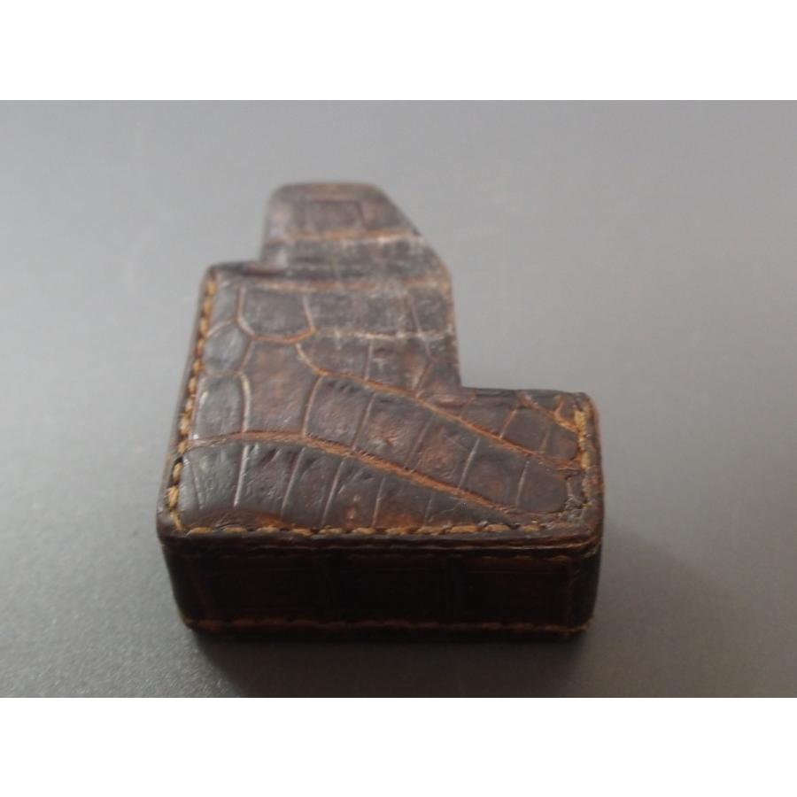 レア物 旧型 S.T.Dupont エス・テー・デュポン デュポン LINE1S ガスライター ライター用 クロコダイルスリーブ ケース 特注品