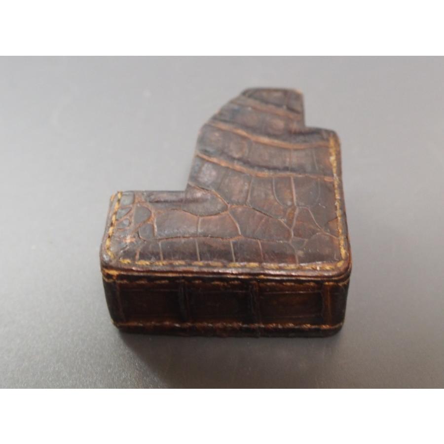 レア物 旧型 S.T.Dupont エス・テー・デュポン デュポン LINE1S ガスライター ライター用 クロコダイルスリーブ ケース 特注品