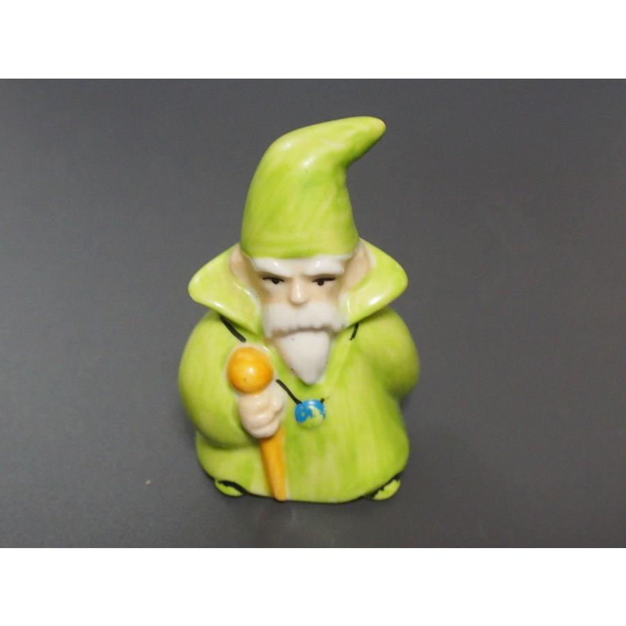 当時物 エニックス ENIX ドラゴンクエストIII期 Dragon Quest 陶器 ポーセリン フィギュア 魔法使い まほうつかい 男 管理No.9112