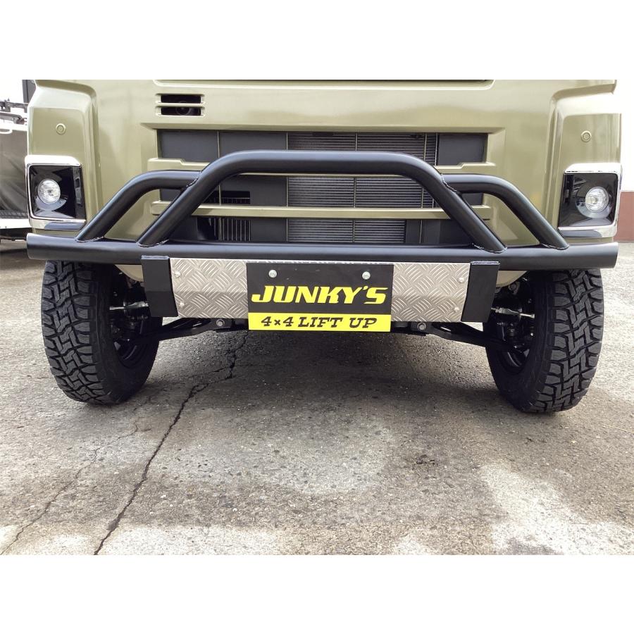 SUZUKI フロントバンパーガード 黒 ハイゼットトラック S500P キャリイトラック DA16T フロントバンパー