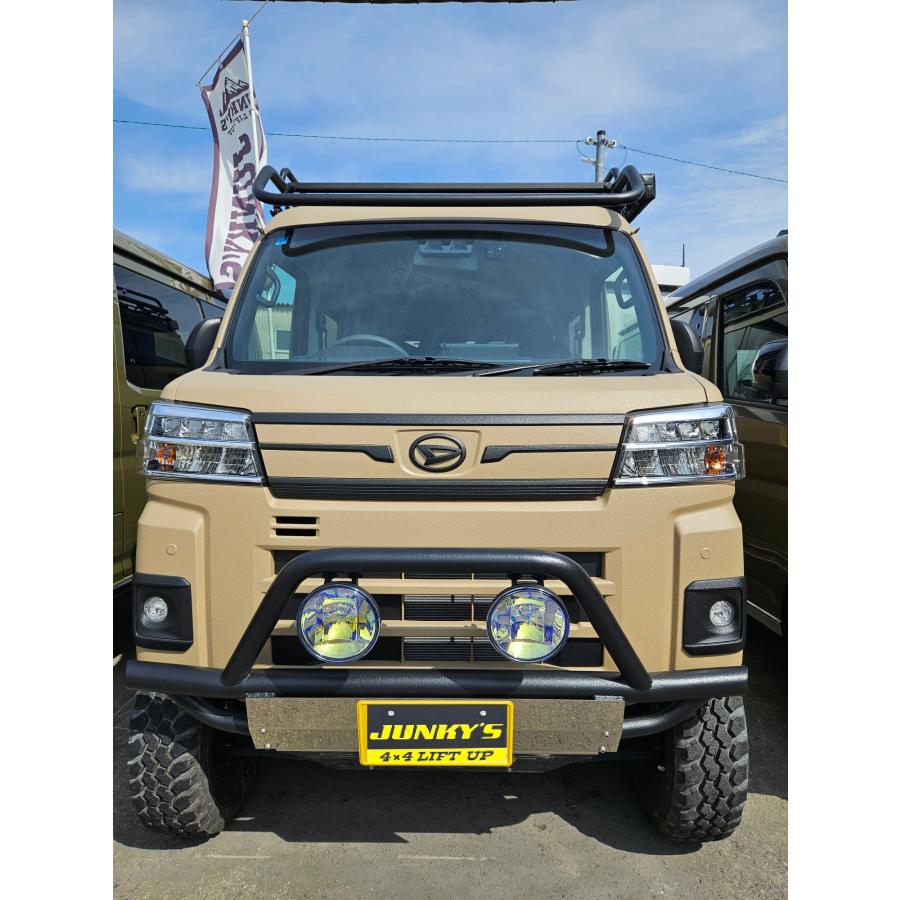 フロントバンパーガード type5 フォグバージョン アンダーバー付き パイプバンパー ジャンキーズオリジナル/アトレー/ハイゼットカーゴ/デッキバン |  | 02