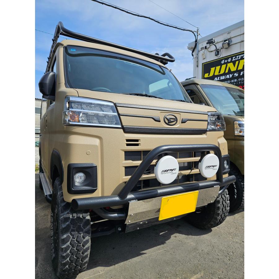 フロントバンパーガード type5 フォグバージョン アンダーバー付き パイプバンパー ジャンキーズオリジナル/アトレー/ハイゼットカーゴ/デッキバン |  | 01