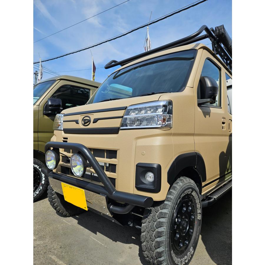 フロントバンパーガード type5 フォグバージョン アンダーバー付き パイプバンパー ジャンキーズオリジナル/アトレー/ハイゼットカーゴ/デッキバン |  | 03