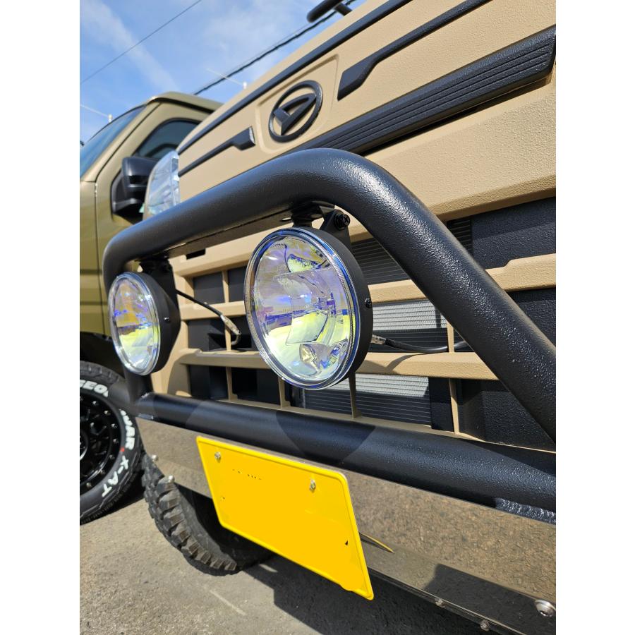 フロントバンパーガード type5 フォグバージョン アンダーバー付き パイプバンパー ジャンキーズオリジナル/アトレー/ハイゼットカーゴ/デッキバン |  | 04