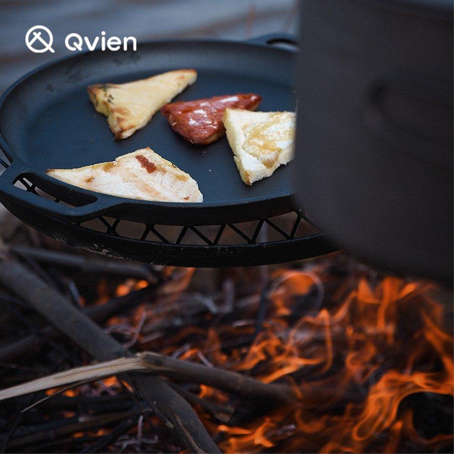 Qvien グリルスタンド バーベキュー 焚き火台 グリルラック ファイヤーラック キャンプ アウトドア BBQ クッカースタンド |  | 02