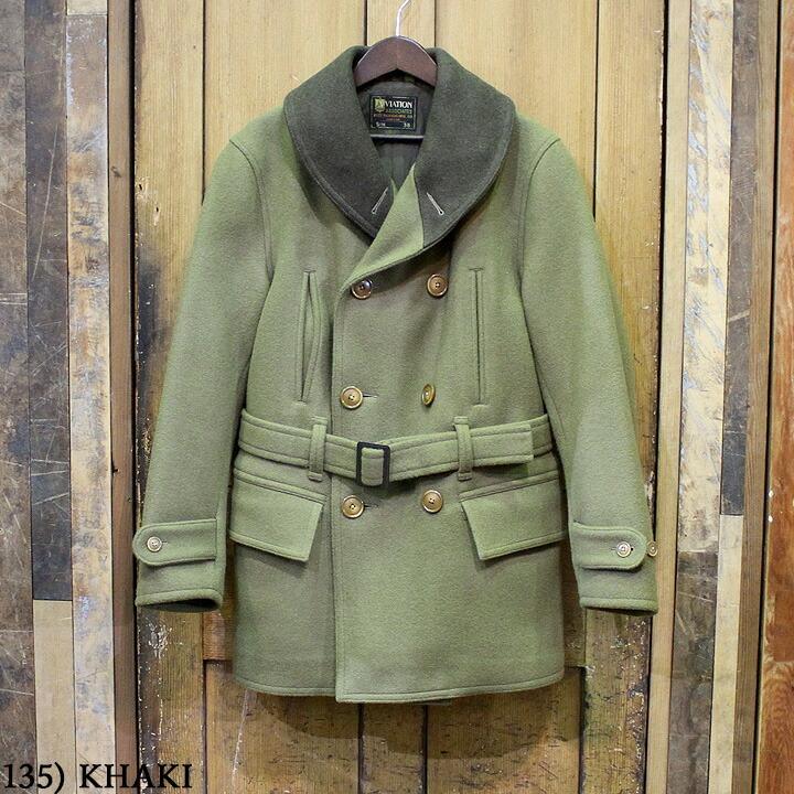 BUZZ RICKSON'S バズリクソン ウール ピーコートウール カーキ 【公式