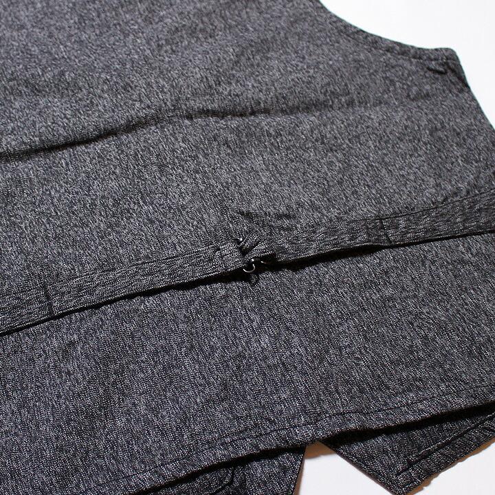 No.SC12795 SUGAR CANE シュガーケーン9oz. BLACK COVERT WORK VEST｜junkyspecial｜06