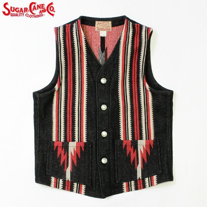 SUGAR CANE / WOOL BLANKET VEST SC14493