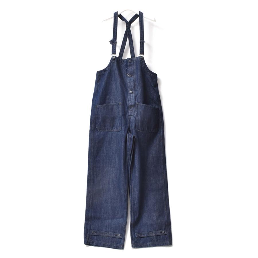 HOUSTON（ヒューストン） デニムオーバーオール デッキパンツ メンズ