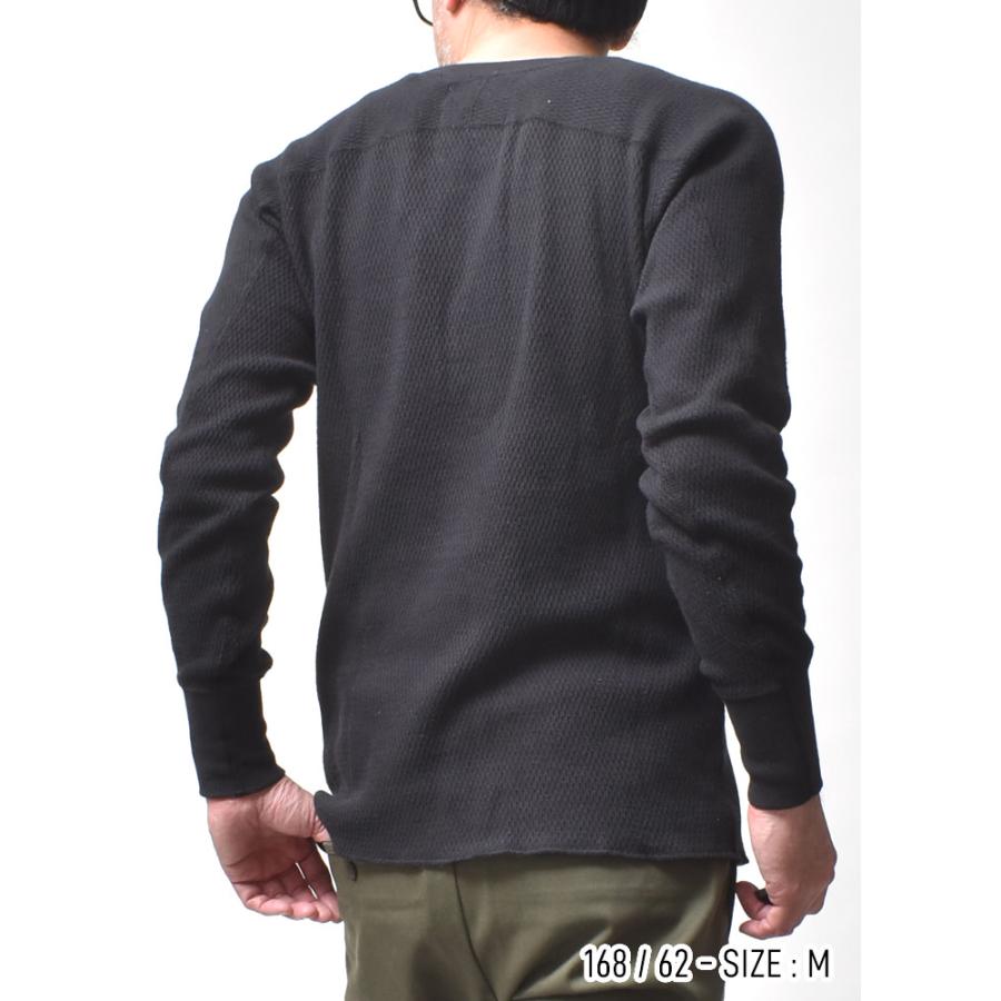 HOUSTON（ヒューストン） ヘンリーネック 長袖 メンズ 厚手 おしゃれ