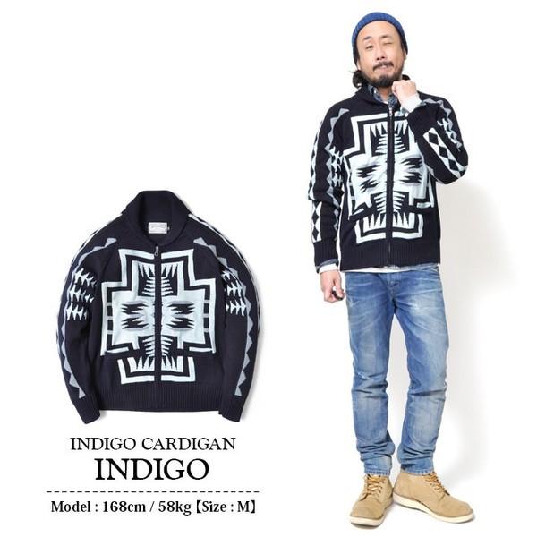 インディゴ カーディガン オルテガ ニット アメカジ 21315 | HOUSTON | 05