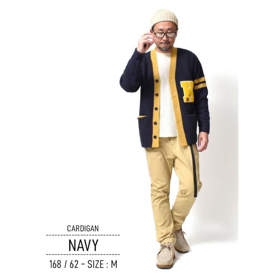 ローゲージ ニットカーディガン メンズ 大きいサイズ アメカジ ブランド 秋冬 | HOUSTON | 05