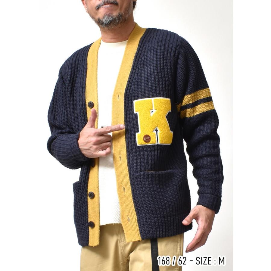 ローゲージ ニットカーディガン メンズ 大きいサイズ アメカジ ブランド 秋冬 | HOUSTON | 06