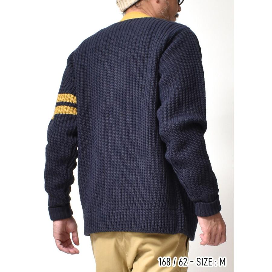 ローゲージ ニットカーディガン メンズ 大きいサイズ アメカジ ブランド 秋冬 | HOUSTON | 07