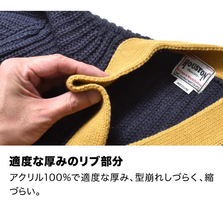 ローゲージ ニットカーディガン メンズ 大きいサイズ アメカジ ブランド 秋冬 | HOUSTON | 10