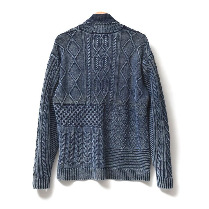 インディゴニットカーディガン メンズ アメカジ ブランド 春 秋冬 大きいサイズ | HOUSTON | 17